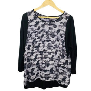 Rebecca Taylor Black Silk Reptile Snakeprint Blouse Top Women’s Size 10